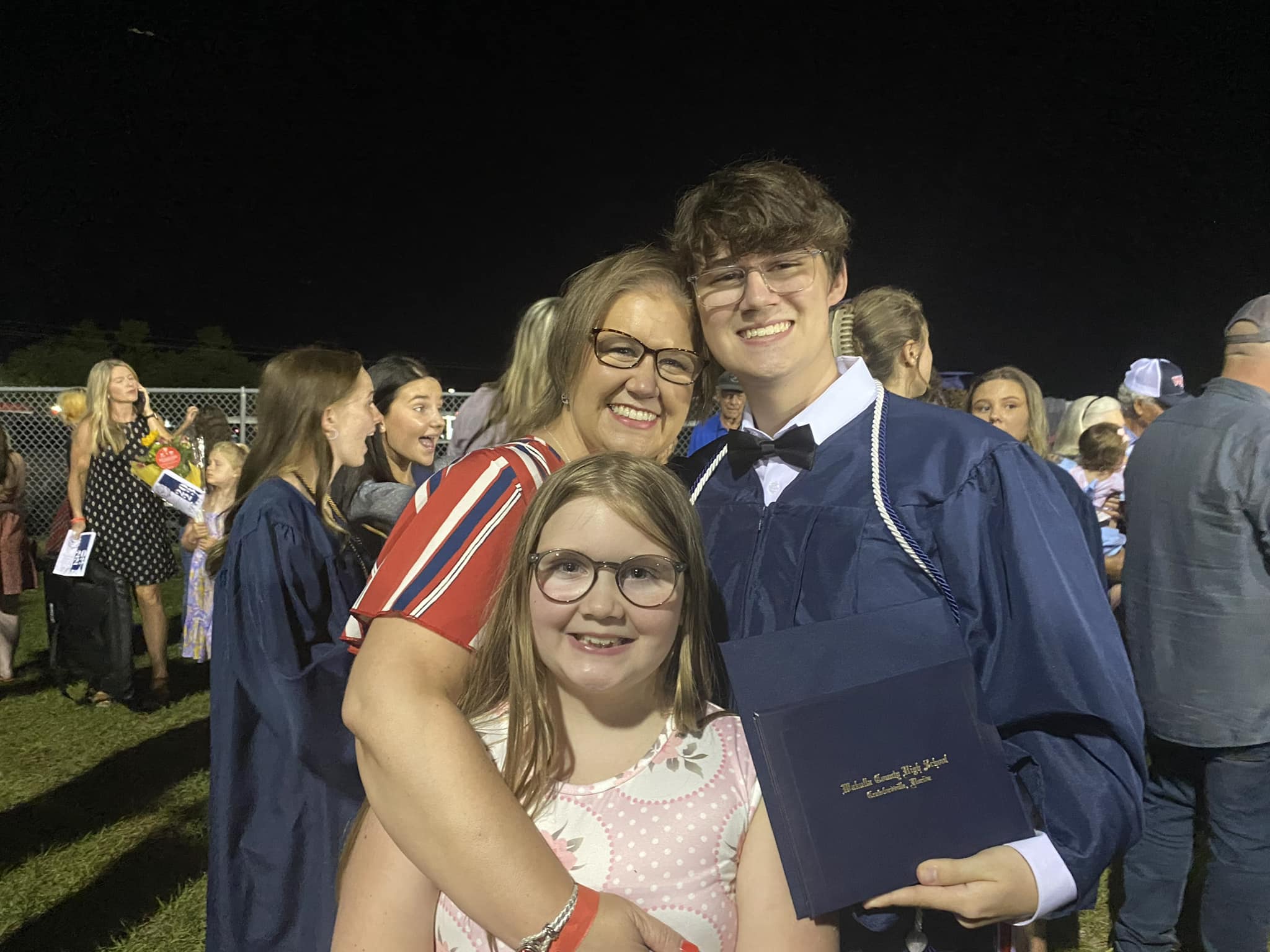 Dylan, Adalynd and mom graduation